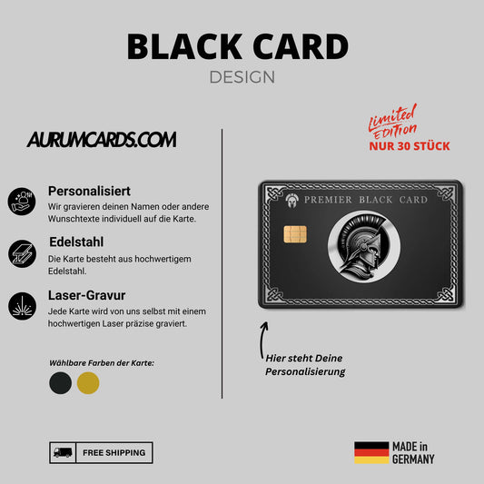 Black Card Design