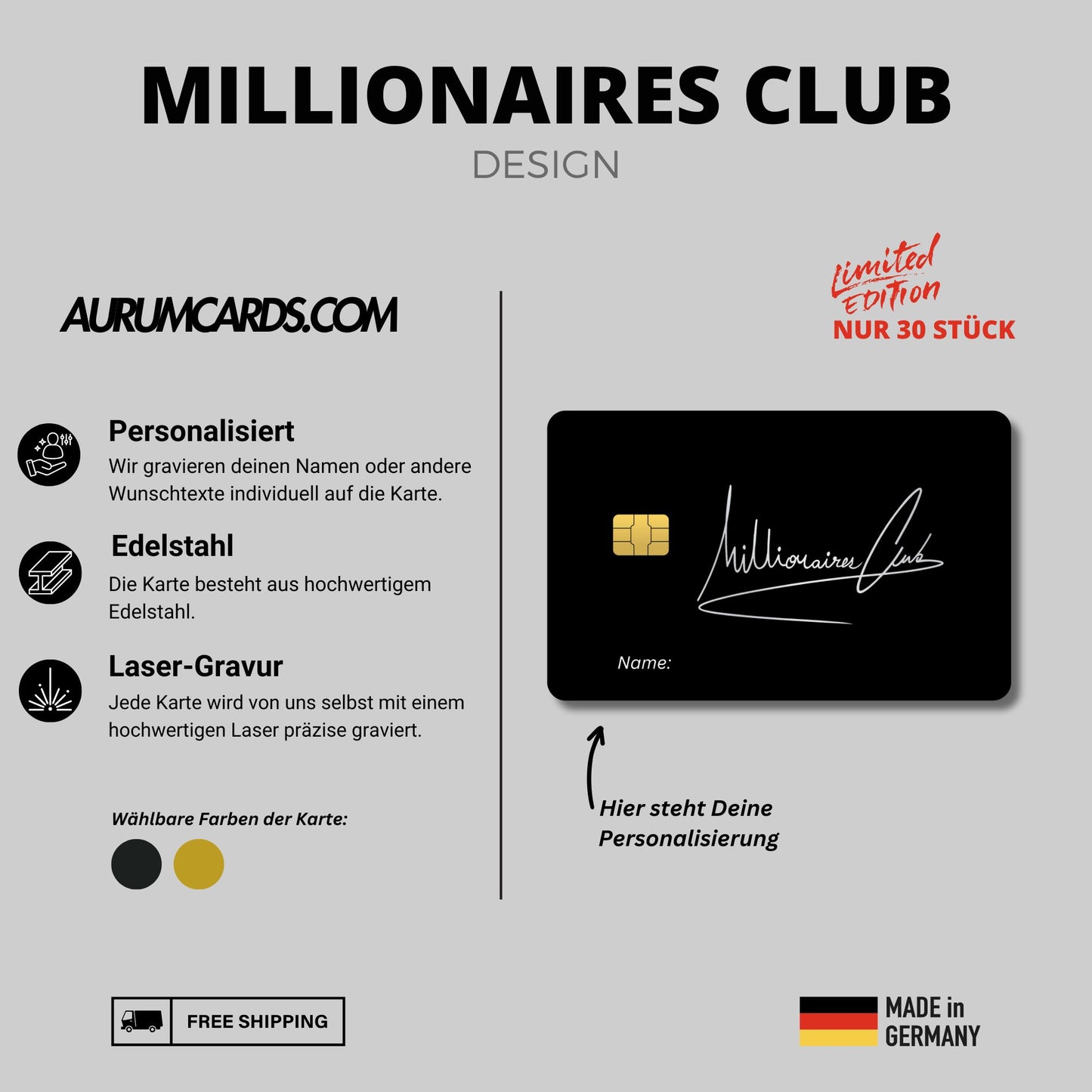 Millionaires Club Design