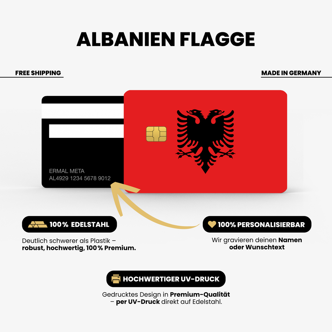 Albanien Flagge